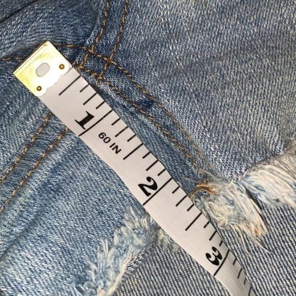 RSQ Jeans Venice Mid Rise Distressed Denim Shorts Size 3 - Picture 8 of 9